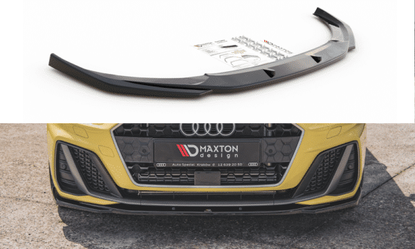 MAXTON DESIGN - Spoiler pod Predný náraznik   V.2 Audi A1 S-Line GB , Čierny lesk 


,