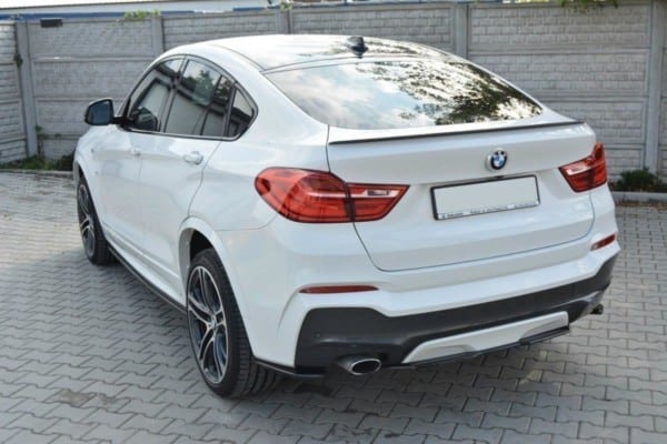 MAXTON DESIGN - Stredový spoiler pod zadný náraznik for vhodné pre BMW X4 M-PACK (without a vertical bar) , Čierny lesk 1034 – Obrázok 3