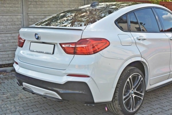 MAXTON DESIGN - Stredový spoiler pod zadný náraznik for vhodné pre BMW X4 M-PACK (with a vertical bar) , Čierny lesk 1035 – Obrázok 4