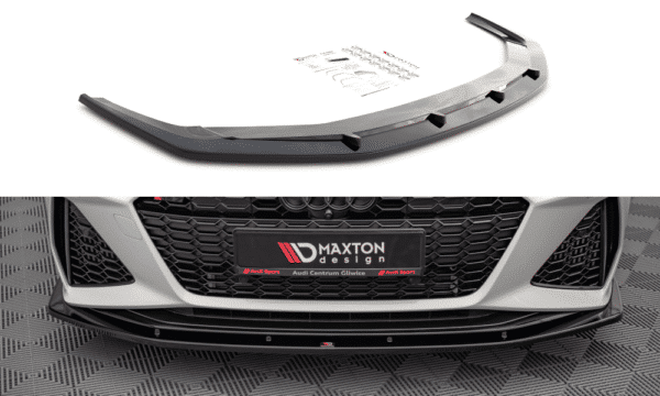 MAXTON DESIGN - Spoiler pod Predný náraznik   V.2 Audi RS6 C8 / RS7 C8 , Čierny lesk 


,