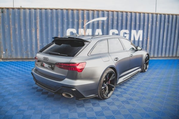 MAXTON DESIGN - Stredový spoiler pod zadný náraznik Audi RS6 C8 / RS7 C8 , Čierny lesk – Obrázok 5