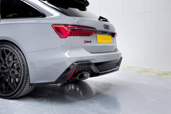 MAXTON DESIGN - Stredový spoiler pod zadný náraznik Audi RS6 C8 / RS7 C8 , Čierny lesk – Obrázok 6
