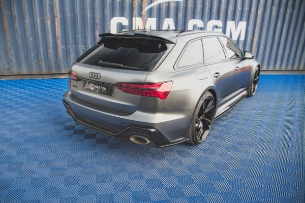 MAXTON DESIGN - Bočné difúzory zadného náraznika V.1 Audi RS6 C8 / RS7 C8 , Čierny lesk , – Obrázok 5
