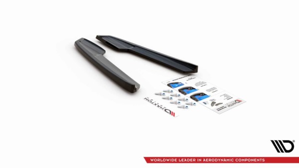 MAXTON DESIGN - Bočné difúzory zadného náraznika V.1 Audi RS6 C8 / RS7 C8 , Čierny lesk , – Obrázok 8