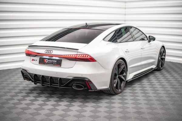 MAXTON DESIGN - Bočné difúzory zadného náraznika V.1 Audi RS6 C8 / RS7 C8 , Čierny lesk , – Obrázok 2