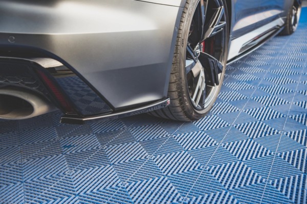 MAXTON DESIGN - Bočné difúzory zadného náraznika V.1 Audi RS6 C8 / RS7 C8 , Čierny lesk , – Obrázok 4