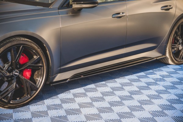 MAXTON DESIGN - Lišty pod prahy V.1 Audi RS6 C8 / RS7 C8 , Čierny lesk – Obrázok 5
