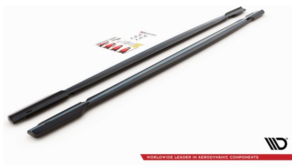 MAXTON DESIGN - Lišty pod prahy V.1 Audi RS6 C8 / RS7 C8 , Čierny lesk – Obrázok 9