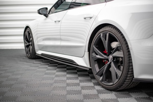 MAXTON DESIGN - Lišty pod prahy V.2 Audi RS6 C8 / RS7 C8 , Čierny lesk – Obrázok 3