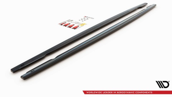 MAXTON DESIGN - Lišty pod prahy V.2 Audi RS6 C8 / RS7 C8 , Čierny lesk – Obrázok 10