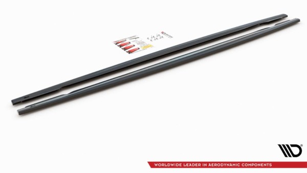 MAXTON DESIGN - Lišty pod prahy V.2 Audi RS6 C8 / RS7 C8 , Čierny lesk – Obrázok 11