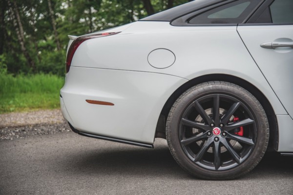 MAXTON DESIGN - Bočné difúzory zadného náraznika Jaguar XJ X351 , Čierny lesk , – Obrázok 2