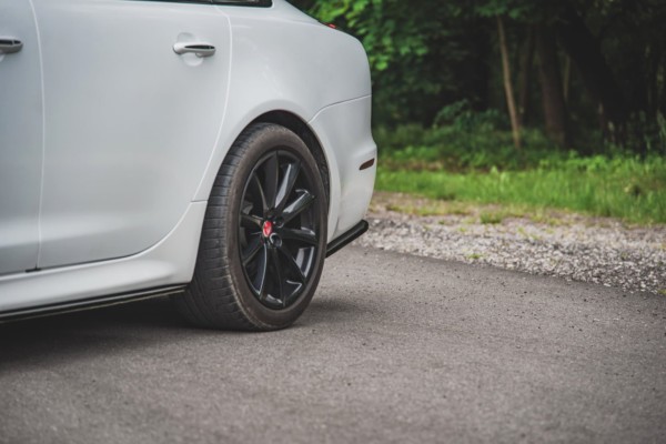 MAXTON DESIGN - Bočné difúzory zadného náraznika Jaguar XJ X351 , Čierny lesk , – Obrázok 3