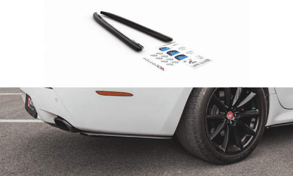 MAXTON DESIGN - Bočné difúzory zadného náraznika Jaguar XJ X351 , Čierny lesk ,