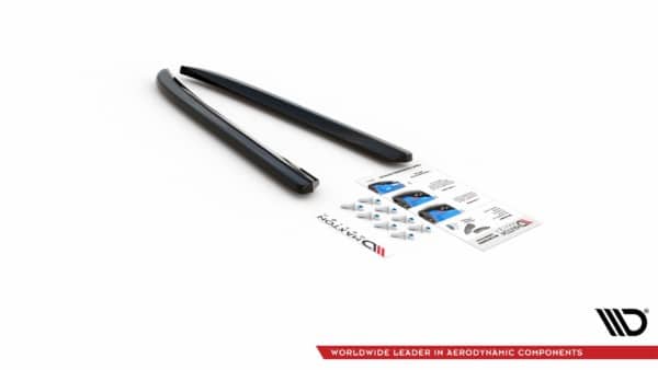 MAXTON DESIGN - Bočné difúzory zadného náraznika Jaguar XJ X351 , Čierny lesk , – Obrázok 8