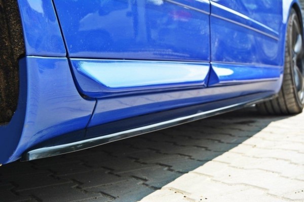 MAXTON DESIGN - Lišty pod prahy Audi S4 / A4 / A4 S-Line B6 / B7 , 
Čierny lesk – Obrázok 4