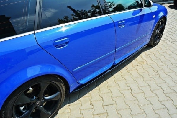 MAXTON DESIGN - Lišty pod prahy Audi S4 / A4 / A4 S-Line B6 / B7 , 
Čierny lesk – Obrázok 5