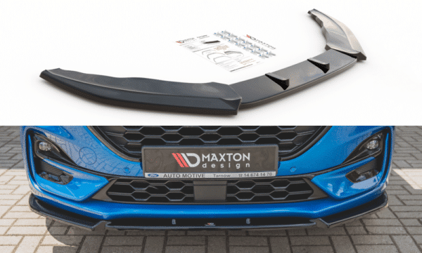 MAXTON DESIGN - Spoiler pod Predný náraznik   Ford Puma ST-Line , Čierny lesk