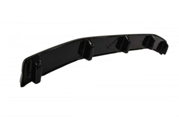 MAXTON DESIGN - Stredový spoiler pod zadný náraznik MAZDA 3 MK2 MPS (with vertical bars) , Čierny lesk 1042