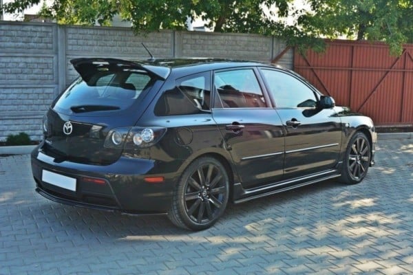 MAXTON DESIGN - Stredový spoiler pod zadný náraznik MAZDA 3 MPS MK1 PREFACE (without vertical bars) , Čierny lesk 1043 – Obrázok 3