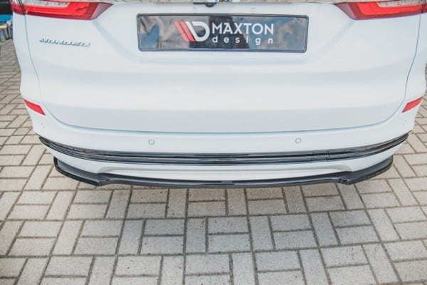 MAXTON DESIGN - Stredový spoiler pod zadný náraznik Ford Mondeo Combi Platinium Mk5 Facelift , Čierny lesk – Obrázok 2