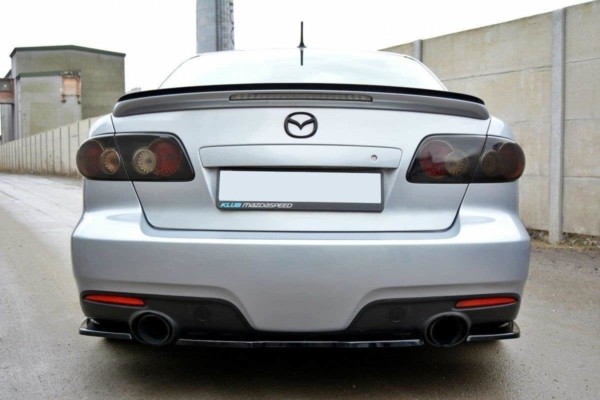 MAXTON DESIGN - Stredový spoiler pod zadný náraznik Mazda 6 Mk1 MPS , Čierny lesk 1044 – Obrázok 2
