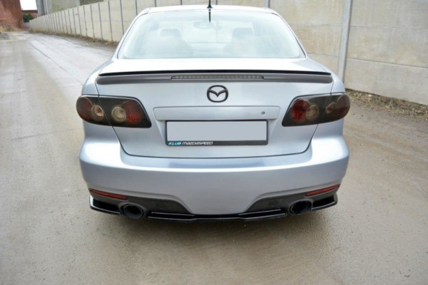 MAXTON DESIGN - Stredový spoiler pod zadný náraznik Mazda 6 Mk1 MPS , Čierny lesk 1044 – Obrázok 3