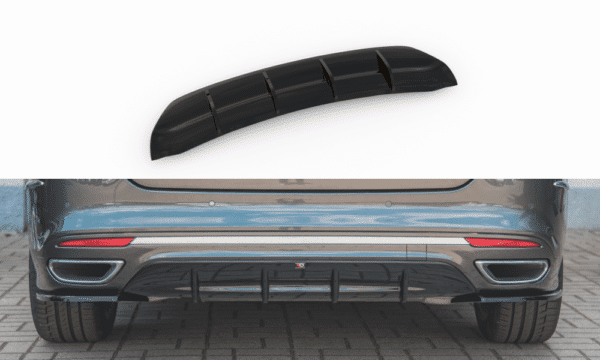 MAXTON DESIGN - Difúzor zadného náraznika  Ford Mondeo Vignale Mk5 Facelift , 
Čierny lesk 
 
,