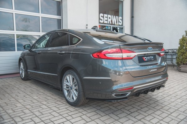 MAXTON DESIGN - Bočné difúzory zadného náraznika Ford Mondeo Vignale Mk5 Facelift , Čierny lesk , – Obrázok 2