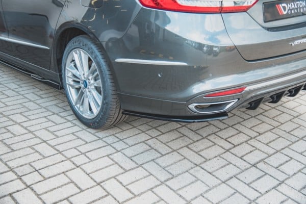 MAXTON DESIGN - Bočné difúzory zadného náraznika Ford Mondeo Vignale Mk5 Facelift , Čierny lesk , – Obrázok 3