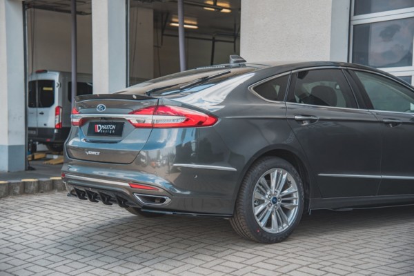 MAXTON DESIGN - Bočné difúzory zadného náraznika Ford Mondeo Vignale Mk5 Facelift , Čierny lesk , – Obrázok 6