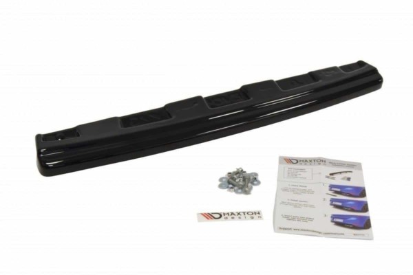 MAXTON DESIGN - Stredový spoiler pod zadný náraznik Mitsubishi Lancer Evo X (without vertical bars) , Čierny lesk 1048 – Obrázok 2