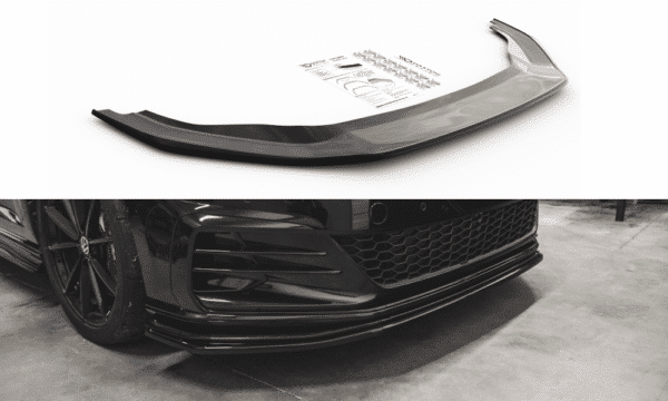 MAXTON DESIGN - Spoiler pod Predný náraznik   VW Golf 7 GTI TCR , Čierny lesk