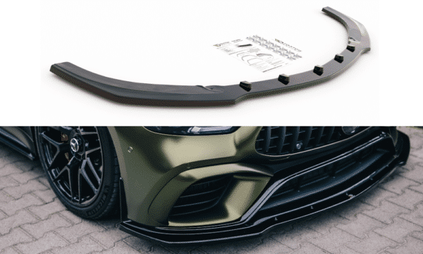 MAXTON DESIGN - Spoiler pod Predný náraznik   V.2 Mercedes-AMG GT 63S 4-Door Coupe Aero , Čierny lesk 


,