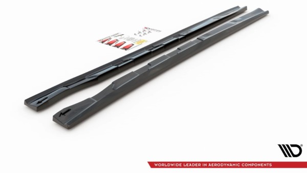 MAXTON DESIGN - Lišty pod prahy Alfa Romeo 156 Facelift , Čierny lesk – Obrázok 7