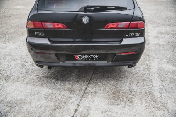 MAXTON DESIGN - Bočné difúzory zadného náraznika Alfa Romeo 156 SW Facelift , Čierny lesk , – Obrázok 2
