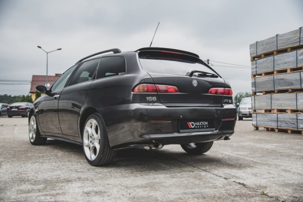 MAXTON DESIGN - Bočné difúzory zadného náraznika Alfa Romeo 156 SW Facelift , Čierny lesk , – Obrázok 4
