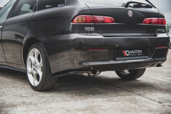 MAXTON DESIGN - Bočné difúzory zadného náraznika Alfa Romeo 156 SW Facelift , Čierny lesk , – Obrázok 5