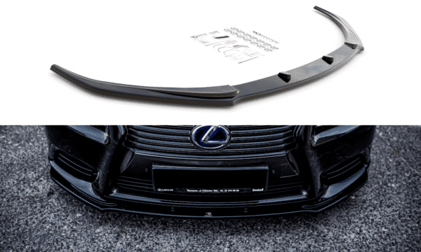 MAXTON DESIGN - Spoiler pod Predný náraznik   Lexus LS Mk4 Facelift , Čierny lesk