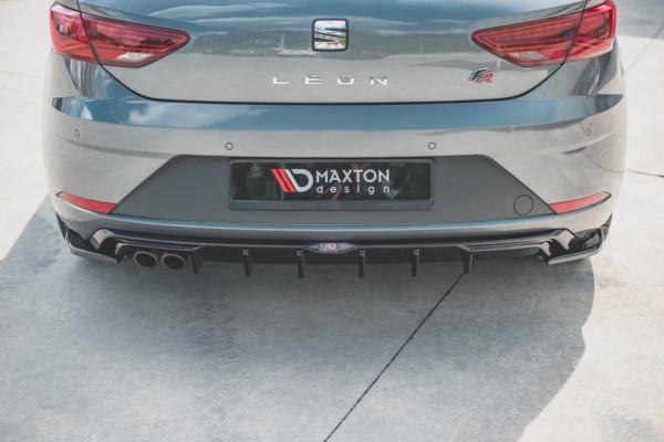MAXTON DESIGN - Difúzor zadného náraznika  SEAT Leon Mk3 FR Facelift , 
Čierny lesk 
 
, – Obrázok 5