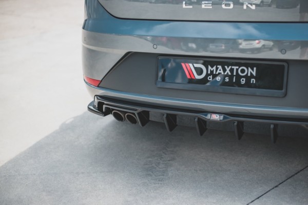 MAXTON DESIGN - Difúzor zadného náraznika  SEAT Leon Mk3 FR Facelift , 
Čierny lesk 
 
, – Obrázok 6