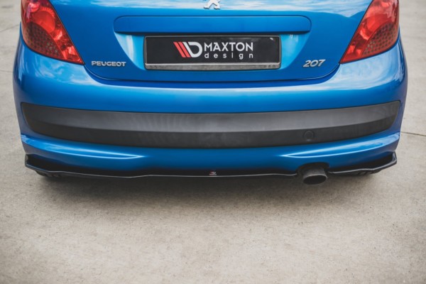 MAXTON DESIGN - Bočné difúzory zadného náraznika Peugeot 207 Sport , Čierny lesk , – Obrázok 2