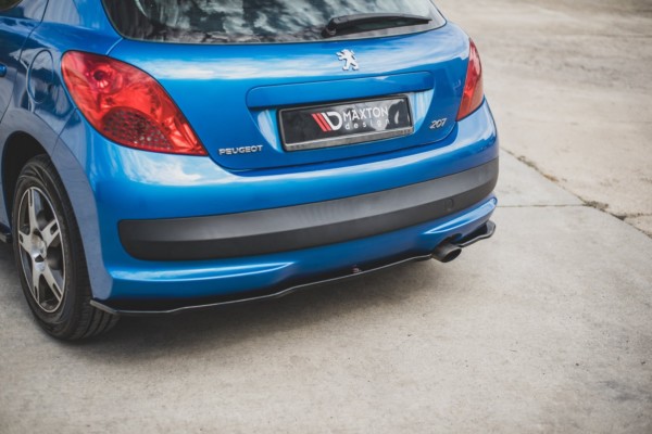 MAXTON DESIGN - Bočné difúzory zadného náraznika Peugeot 207 Sport , Čierny lesk , – Obrázok 4
