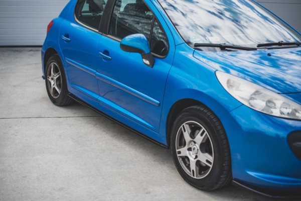 MAXTON DESIGN - Lišty pod prahy Peugeot 207 Sport , Čierny lesk – Obrázok 2