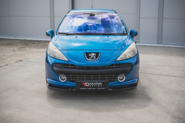 MAXTON DESIGN - Spoiler pod Predný náraznik   Peugeot 207 Sport , Čierny lesk – Obrázok 2