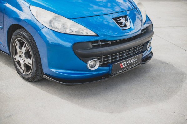 MAXTON DESIGN - Spoiler pod Predný náraznik   Peugeot 207 Sport , Čierny lesk – Obrázok 3
