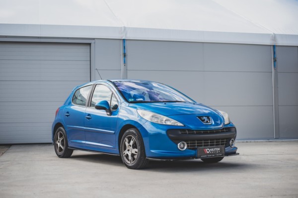 MAXTON DESIGN - Spoiler pod Predný náraznik   Peugeot 207 Sport , Čierny lesk – Obrázok 5