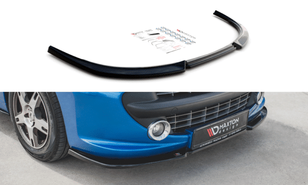 MAXTON DESIGN - Spoiler pod Predný náraznik   Peugeot 207 Sport , Čierny lesk