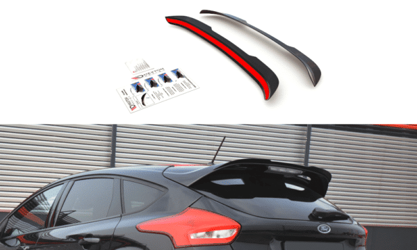 MAXTON DESIGN - Predlženie spoilera  Ford Focus ST-Line Mk3 FL , 
Čierny lesk 

,