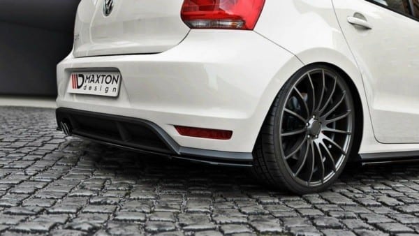 MAXTON DESIGN - Spoiler pod zadný náraznik  VW POLO MK5 GTI FACELIFT , Čierny lesk – Obrázok 2